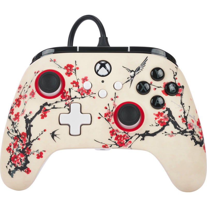 Afbeelding laden in galerijviewer, Powera advantage controller met kabel voor de xbox series x|s - warrior's nirvana (magnoliawit, xbox series x|s, xbox one, pc)
