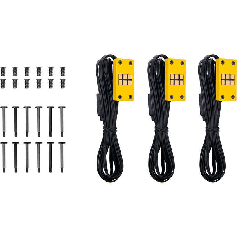 Load image into Gallery viewer, Thermaltake ct120 ex argb sync pc cooling fan bumblebee (3-fan pack) case fans (geel, 3 stuks, 120 x 120 x 25 mm, pwm)
