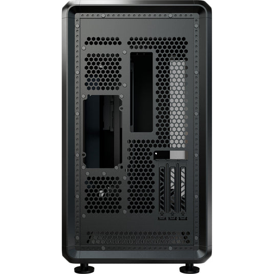 Cooler master masterframe 360 panorama showcase behuizing (zwart | 2x usb-a | 1x usb-c | rgb | tempered glass)