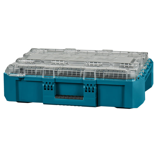 Makita maktrak organizer medium p-91045 gereedschapsbox (blauw zwart)