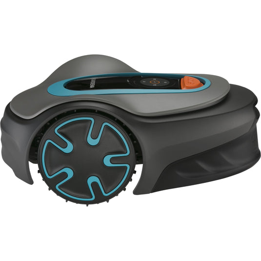 Gardena robotmaaier sileno minimo 500 (grijs turquoise, 500 m², li-ion accu + basisstation inbegrepen, bluetooth)