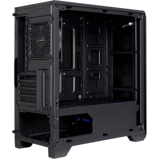 Inter-tech h-606 mini tower behuizing (zwart | 2x usb-a)
