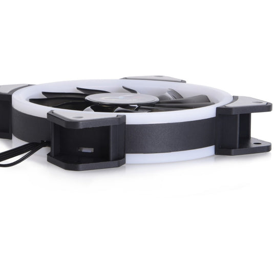 Alphacool eiszyklon aurora lux digital rgb case fans (3 stuks, 120 x 120 x 25 mm, 3-pins fan-connector)