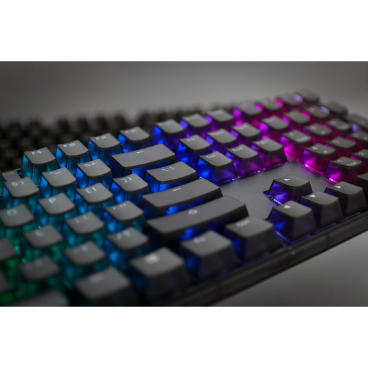 Ducky one 3 aura rgb mechanisch toetsenbord (zwart, us lay-out (qwerty), cherry mx brown, 100%, abs double shot, hot swap)
