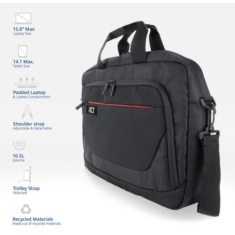 Load image into Gallery viewer, Act connectivity suburb schoudertas voor laptops tot 15,6 laptoptas (zwart)
