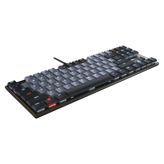 Cherry kc 500 mx lp tkl, toetsenbord (zwart, us lay-out, mx low profile 2.0 ivory, 80% (tkl), white led, pbt keycaps)
