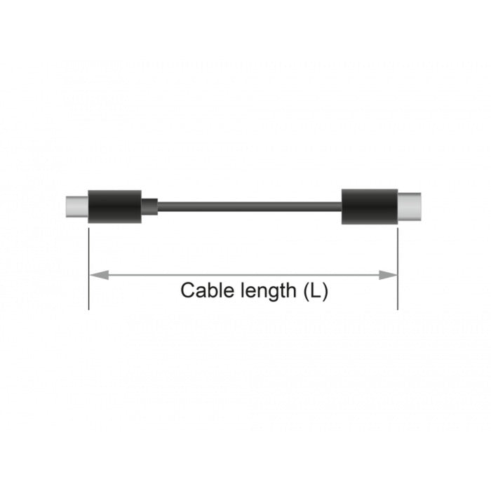 Afbeelding laden in galerijviewer, Delock usb-c verlengkabel (zwart, 2 meter)
