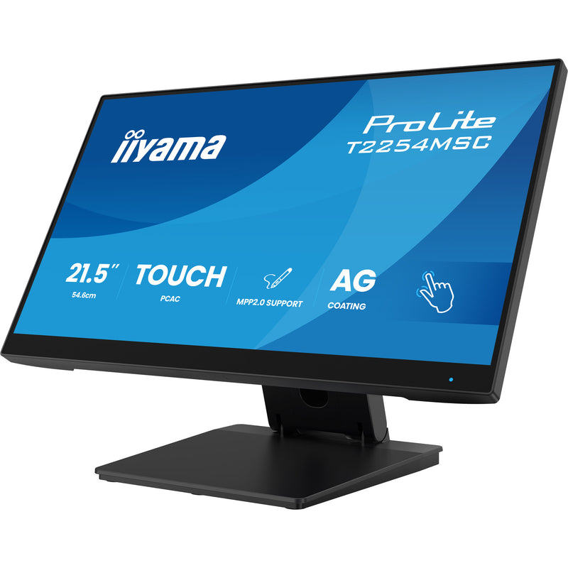 Load image into Gallery viewer, Iiyama prolite t2254msc-b2ag 21.5 touchscreen monitor (zwart, hdmi, displayport, vga, 2x usb-a, usb-b)
