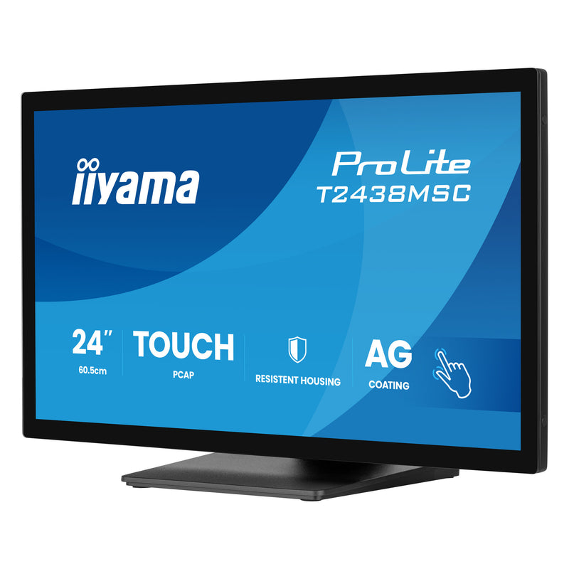 Load image into Gallery viewer, Iiyama prolite t2438msc-b2 23.8 touchscreen monitor (zwart, 120 hz, hdmi, displayport, audio, usb, touch)
