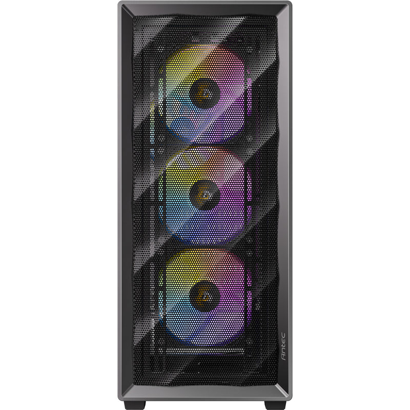 Load image into Gallery viewer, Antec ax85 argb midi tower behuizing (zwart | 2x usb-a | tempered glass)
