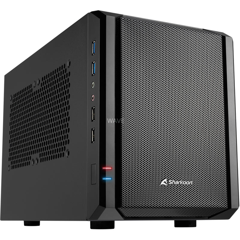 Load image into Gallery viewer, Sharkoon qb one mini tower behuizing (zwart | 4x usb-a)

