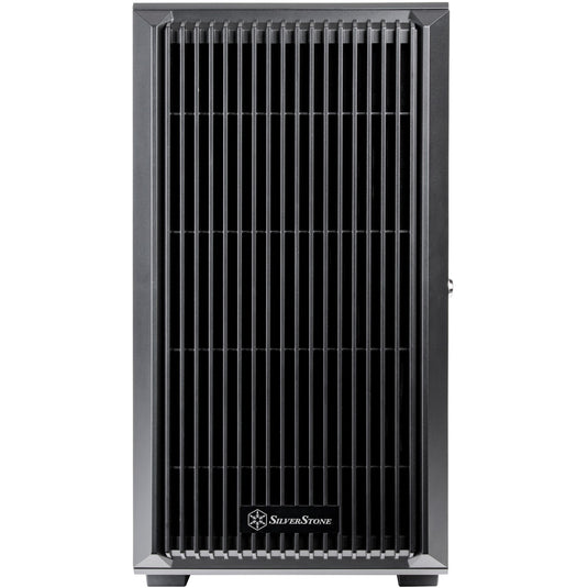 Silverstone cs382 mini tower behuizing (zwart | 2x usb-a | 1x usb-c)