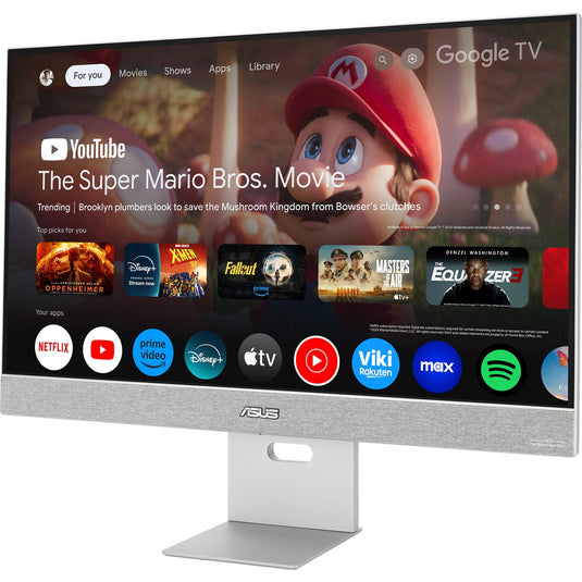 Asus zenscreen smart ms27uc 27 4k uhd monitor (grijs, displayport, hdmi, usb-c, audio, wlan, android 11)