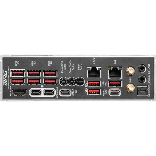 Msi mpg x870e carbon wifi socket am5 moederbord (raid, 5gb-lan, 2,5gb-lan, wi-fi 7, bt, sound, atx)