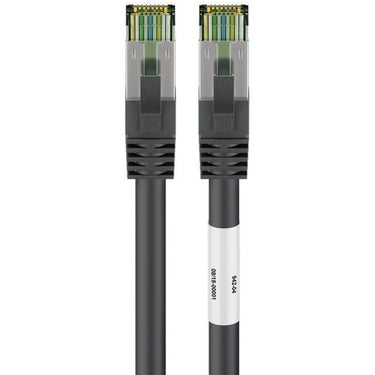 Goobay patchkabel cat.8.1 s ftp (zwart, 0,25 meter)