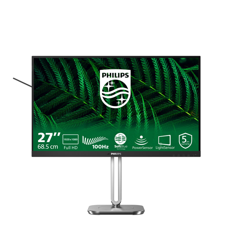 Cargue la imagen en el visor de la galería, Philips 27b2g5200 27 monitor (zilver zwart, vga, hdmi, displayport, usb, audio, 100 hz)
