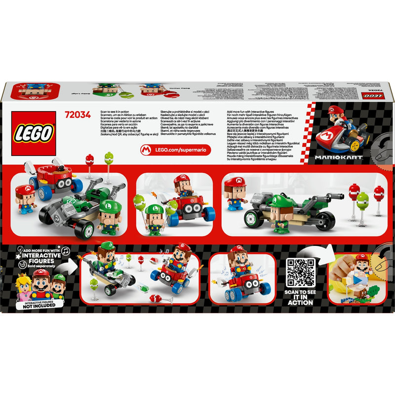 Load image into Gallery viewer, Lego super mario 72034 mario kart baby mario vs. baby luigi
