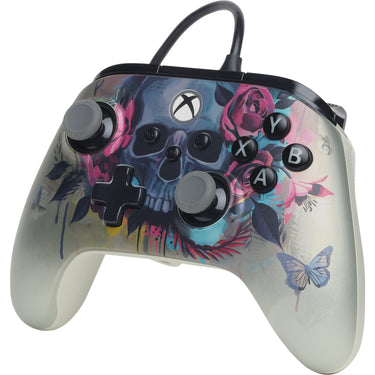 Powera advantage plus bedrade controller voor xbox series x|s - bloom gloom (zilver, xbox series x|s, xbox one, pc)