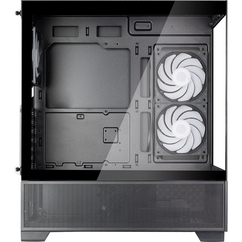Load image into Gallery viewer, Silverstone lucid 05 mini tower behuizing (zwart | 2x usb-a | 1x usb-c | rgb | tempered glass)
