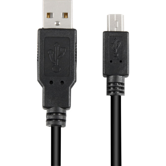 Sharkoon usb-a 2.0 > mini usb-b kabel (zwart, 0,5 meter, dubbele afscherming)