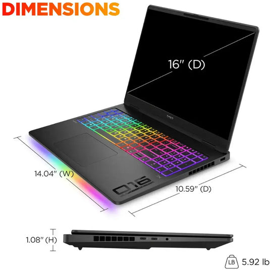 Hp omen max 16-ah0370nd 16 gaming laptop (zwart | core ultra 7 255hx | rtx 5070 ti | 32 gb | 2 tb ssd)
