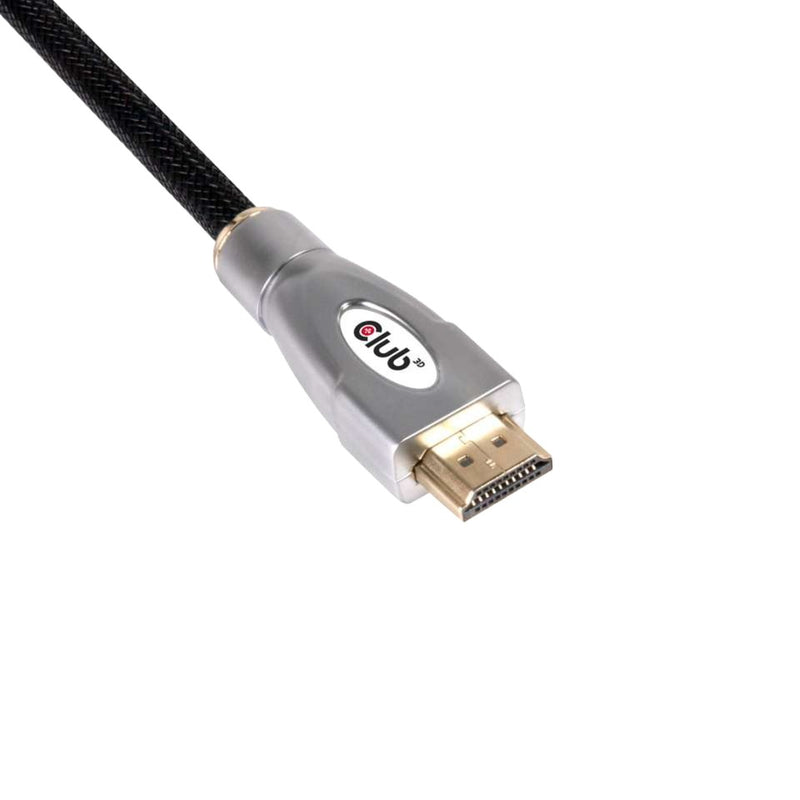 Load image into Gallery viewer, Club 3d hdmi 2.0 kabel (zwart zilver, 5 meter, 4k 60hz)

