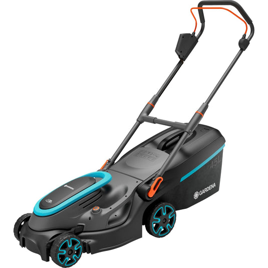 Gardena accugrasmaaier powermax 37 36v p4a set (zwart grijs, 2x li-ion accu 4,0ah, power for all alliance)