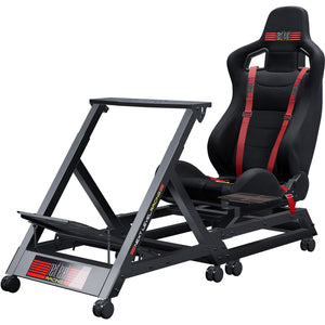 Next level racing gttrack simulator cockpit racing simulator (zwart)