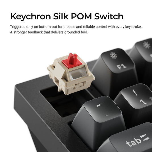 Keychron q1 ultra-m3 8k wireless custom mechanical keyboard (zwart, us lay-out (qwerty), silk pom brown, 75%, rgb, hot swap, 8k, 2.4 ghz | bluetooth 5.2 | usb-c)