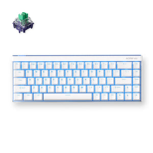Mchose ace 68 air hall effect magnetic switch gaming keyboard (wit, us lay-out (qwerty), kailh magnetic god, 65%, rgb, hot swap, pbt keycaps, usb-c, hall effect sensor)