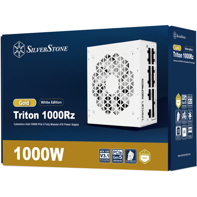 Load image into Gallery viewer, Silverstone triton 1000rz modulaire 1000 watt voeding (wit, 1x 12v-2x6, 4x pcie)
