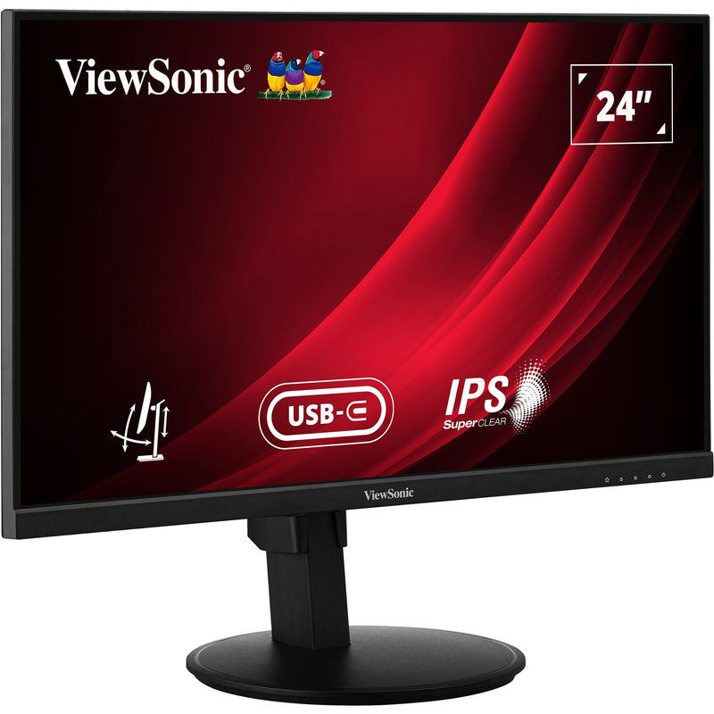 Load image into Gallery viewer, Viewsonic vg2409-mhdu-2 24 monitor (zwart, 1x hdmi, 1x displayport, usb-c, usb-a, usb-b,100 hz)
