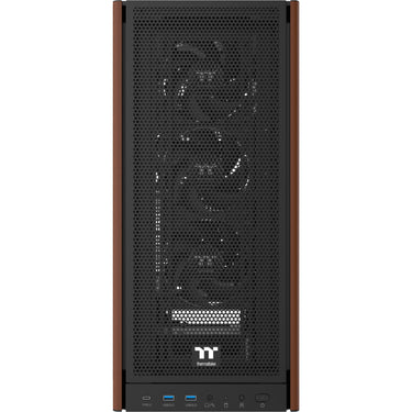 Thermaltake s370 ws midi tower behuizing (zwart | 2x usb-a | 1x usb-c | tempered glass)
