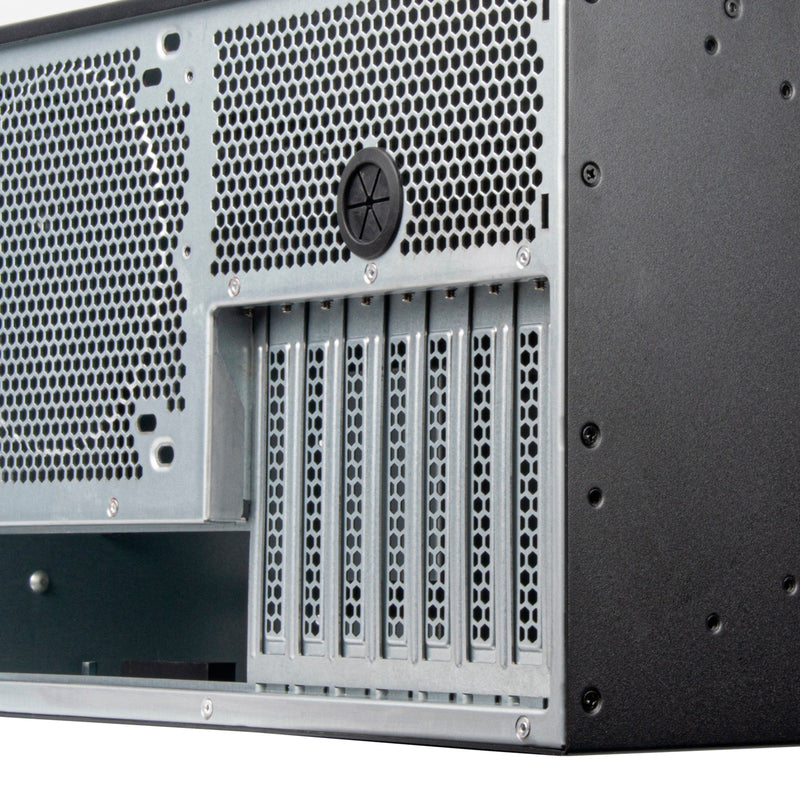 Load image into Gallery viewer, Silverstone rm51 rack behuizing (zwart | 5u | 2x usb-a | 1x usb-c)
