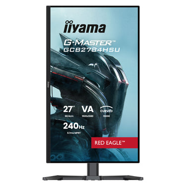 Iiyama g-master red eagle gcb2784hsu-b1 27 curved gaming monitor (zwart, 2x hdmi, displayport, 2x usb, 240 hz)