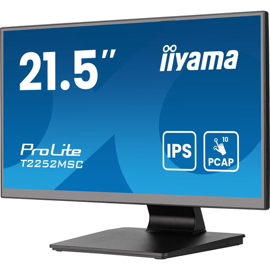 Iiyama prolite t2252msc-b2ag 21.5 touchscreen monitor (zwart, hdmi, displayport, 2x usb-a, usb-b)