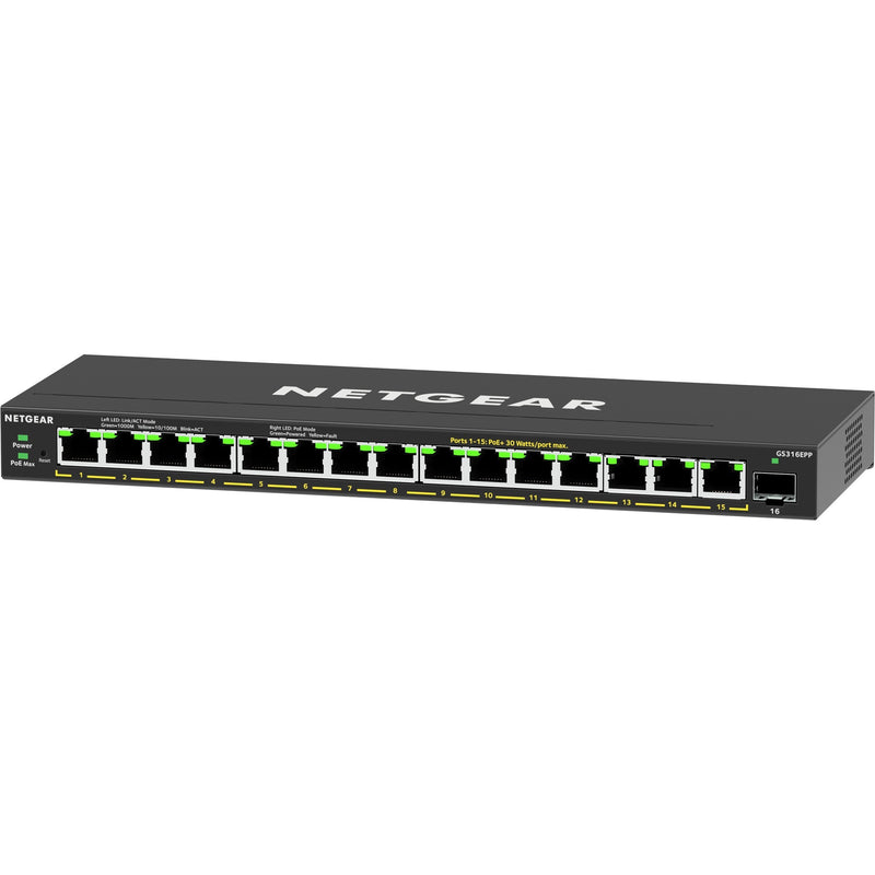 ギャラリービューアに画像をロードする, Netgear gs316epp switch (zwart)
