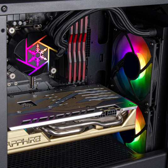 Silverstone vida 240 slim waterkoeling (zwart)