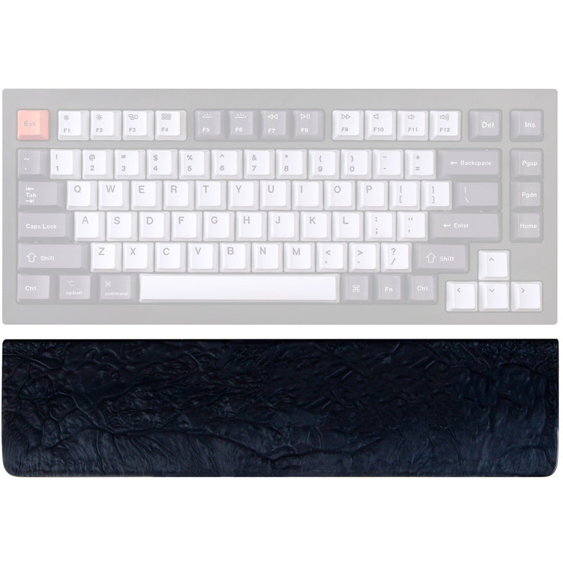 Load image into Gallery viewer, Keychron q1 q2 resin palm rest polssteun (zwart, 75%)
