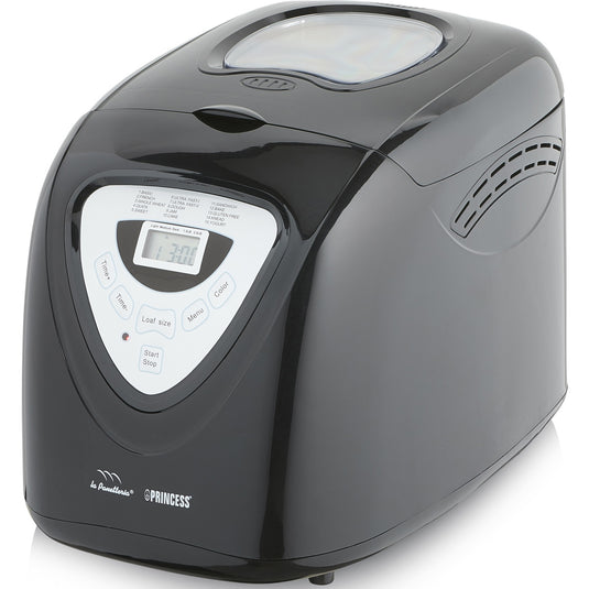 Princess 152009 broodbakmachine (zwart zilver, voor het maken van brood, cake, jam, yoghurt en rijst)