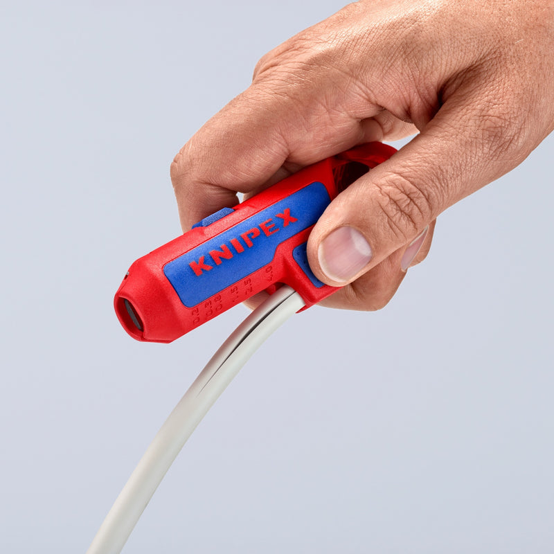 Load image into Gallery viewer, Knipex ergostrip universeel kabelstrip- ontmantelingsgereedschap (rood blauw)

