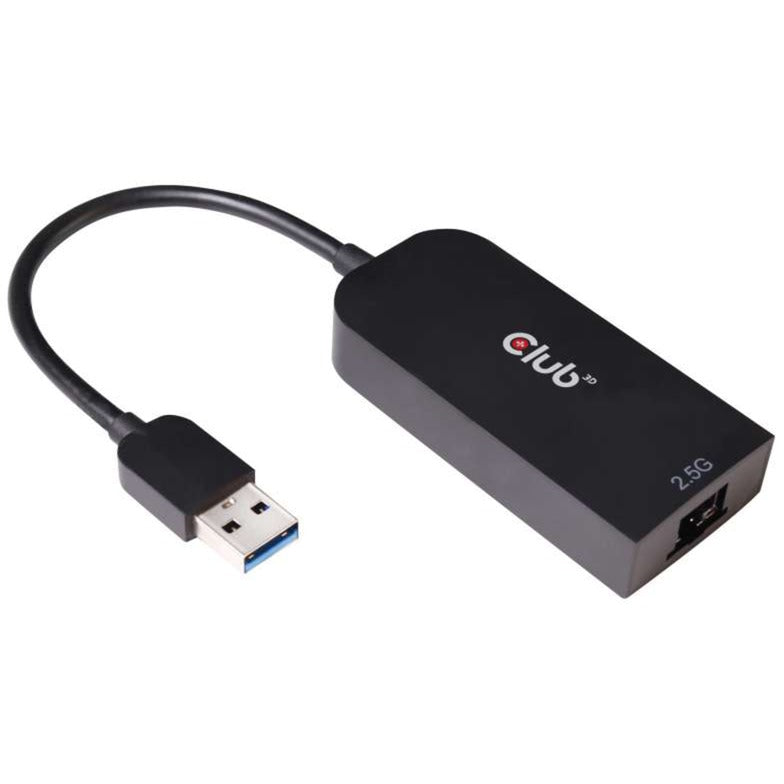 Load image into Gallery viewer, Club 3d usb-a 3.2 gen1 > rj-45 2.5gbps adapter (zwart, 0,16 meter)
