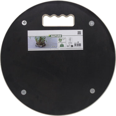 Nature planttrolley rond rolplank (zwart)