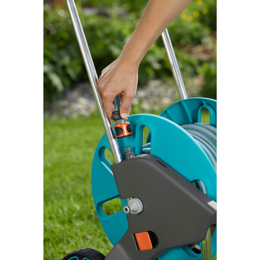Gardena slangenwagen aquaroll m set (turquoise grijs, 18513-20)
