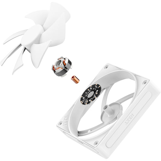 Nzxt f120p case fan (wit, 120 x 120 x 25 mm, pwm)