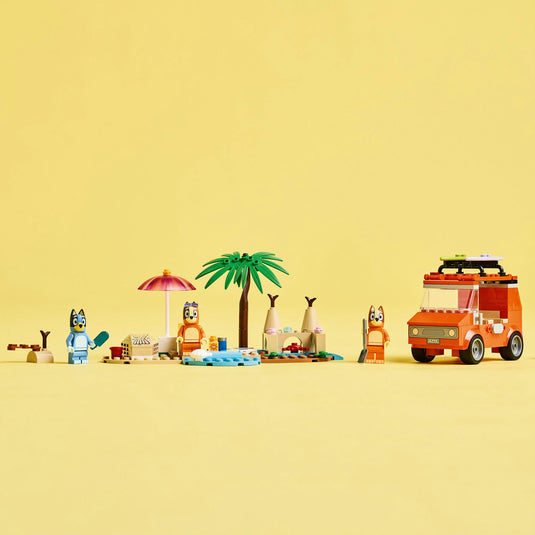 Lego bluey - bluey's autorit naar het strand constructiespeelgoed (11202)