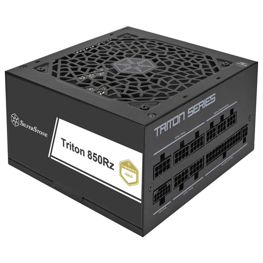 Silverstone triton 850rz modulaire 850 watt voeding (zwart, 1x 12v-2x6, 3x pcie)