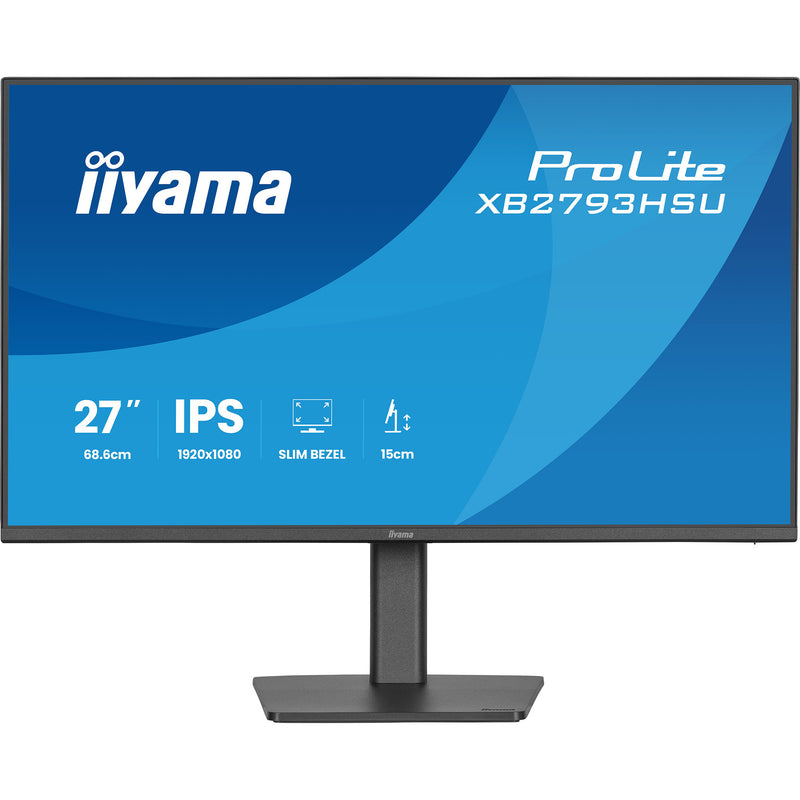 Load image into Gallery viewer, Iiyama prolite xb2793hsu-b1 27 monitor (zwart (mat), 120hz, hdmi, displayport, usb, audio)
