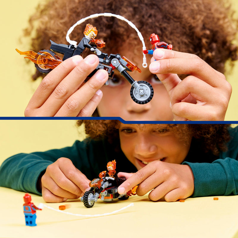 Load image into Gallery viewer, Lego super heroes 76335 marvel spider-man vs. ghost rider motor
