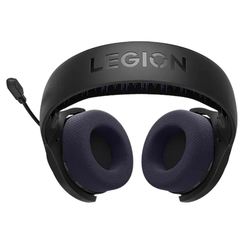 Afbeelding laden in galerijviewer, Lenovo legion h410 draadloze gamingheadset over-ear gaming headset (zwart paars, bluetooth, 2,4 ghz, playstation 4, playstation 5, nintendo switch, pc)
